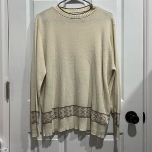 cream sweater